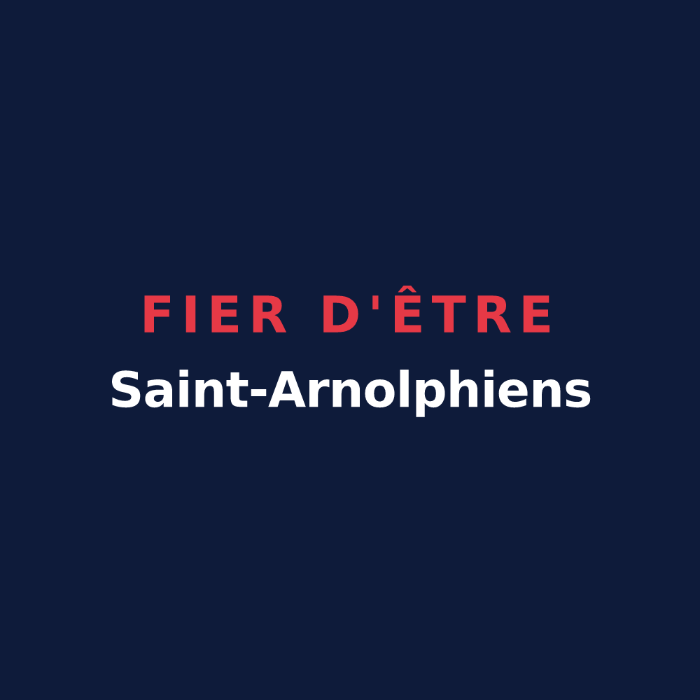 T-shirt « Fier d'être Saint-Arnolphiens » — design pour Saint-Arnoult-des-Bois