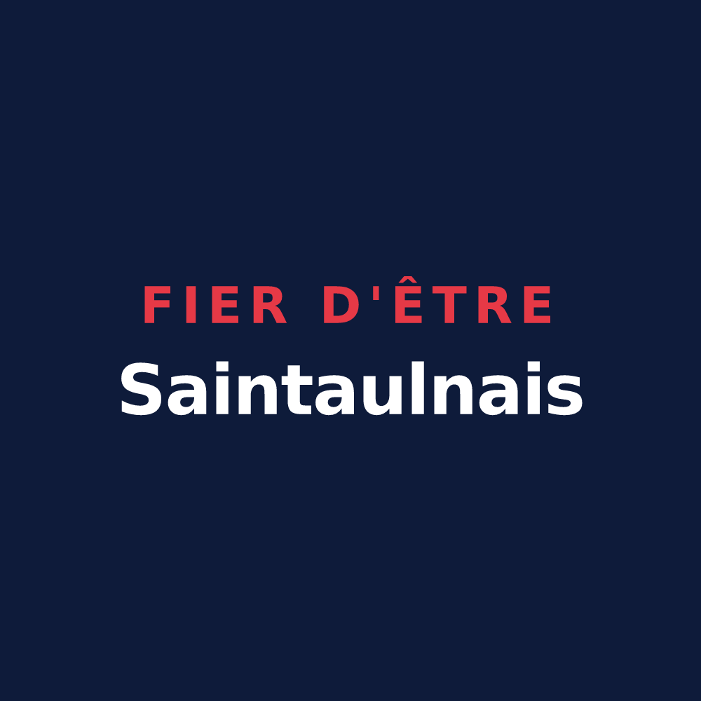 T-shirt « Fier d'être Saintaulnais » — design pour Saint-Aubin-des-Bois