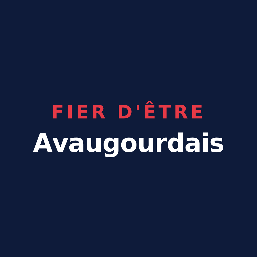T-shirt « Fier d'être Avaugourdais » — design pour Saint-Avaugourd-des-Landes