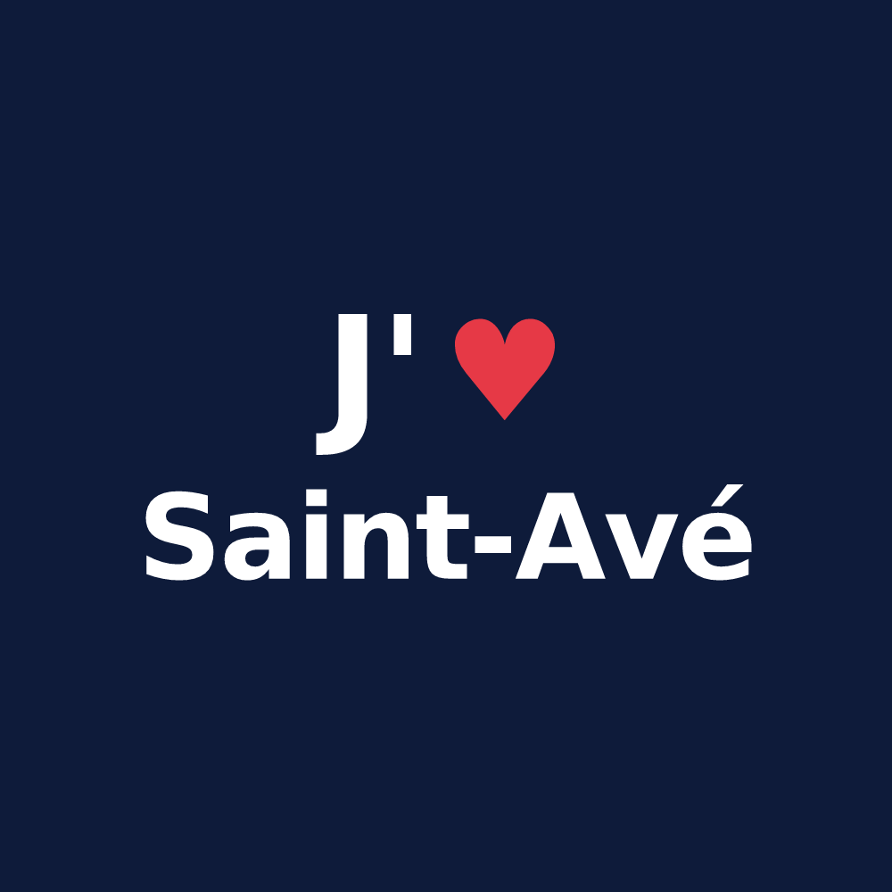 T-shirt personnalisé Saint-Avé — design J'aime Saint-Avé