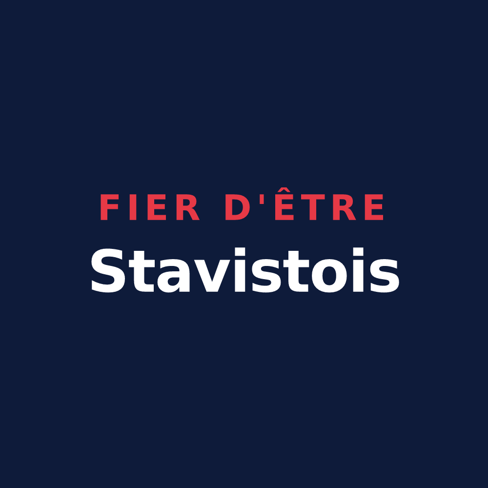 T-shirt « Fier d'être Stavistois » — design pour Saint-Avit