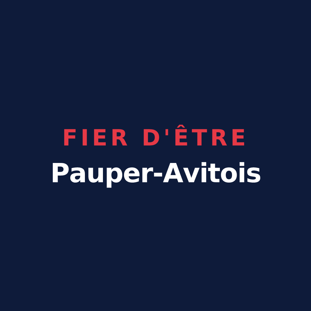 T-shirt « Fier d'être Pauper-Avitois » — design pour Saint-Avit-le-Pauvre