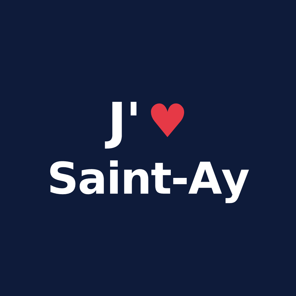 T-shirt personnalisé Saint-Ay — design J'aime Saint-Ay