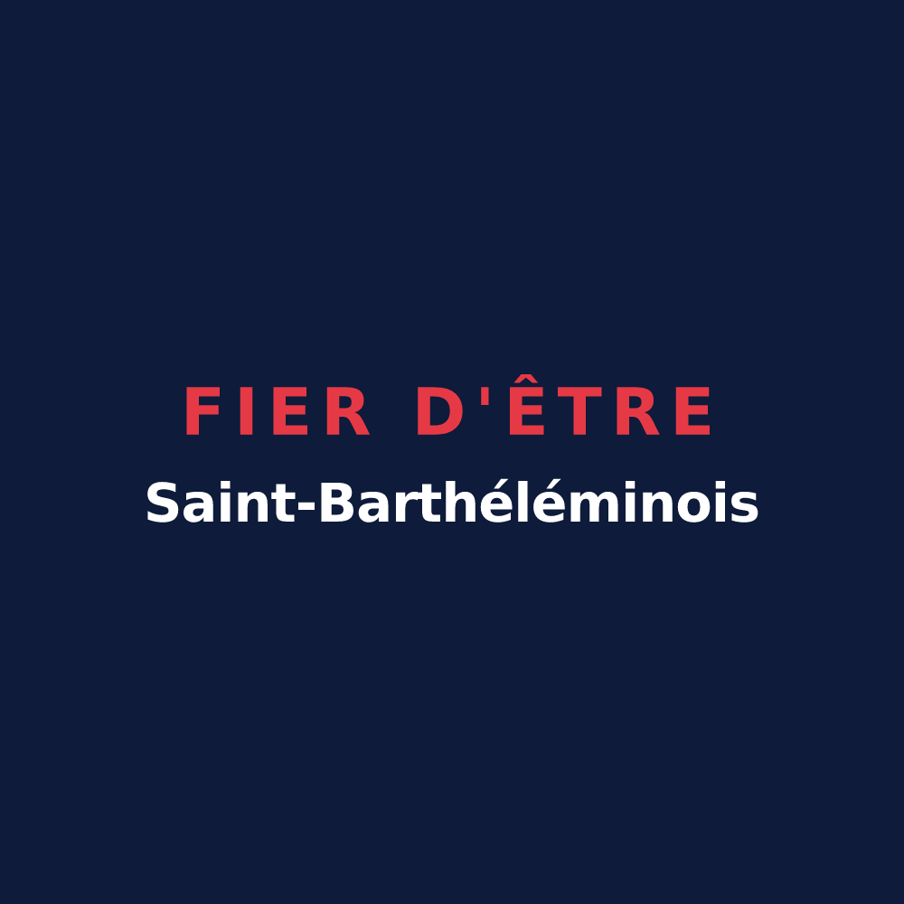 T-shirt « Fier d'être Saint-Barthéléminois » — design pour Saint-Barthélemy