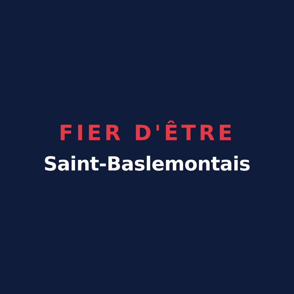 T-shirt « Fier d'être Saint-Baslemontais » — design pour Saint-Baslemont