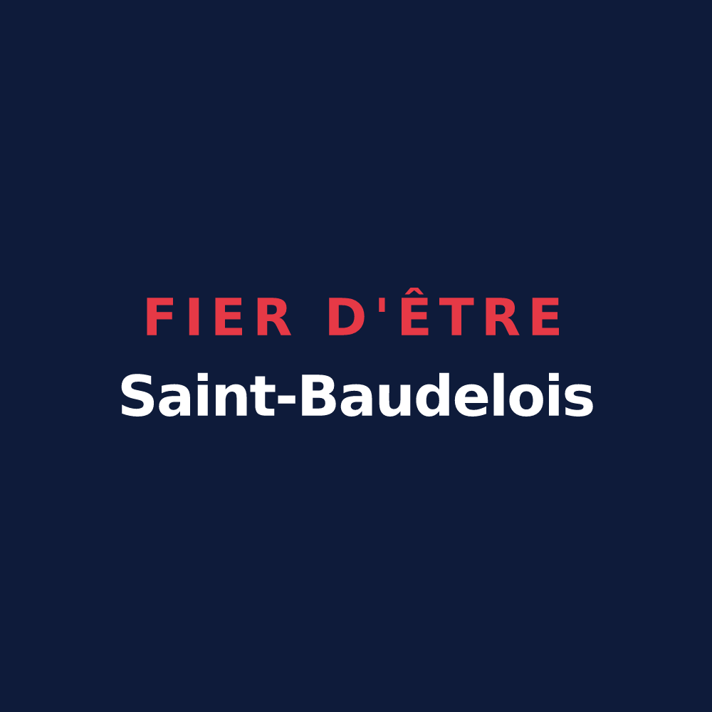 T-shirt « Fier d'être Saint-Baudelois » — design pour Saint-Baudel