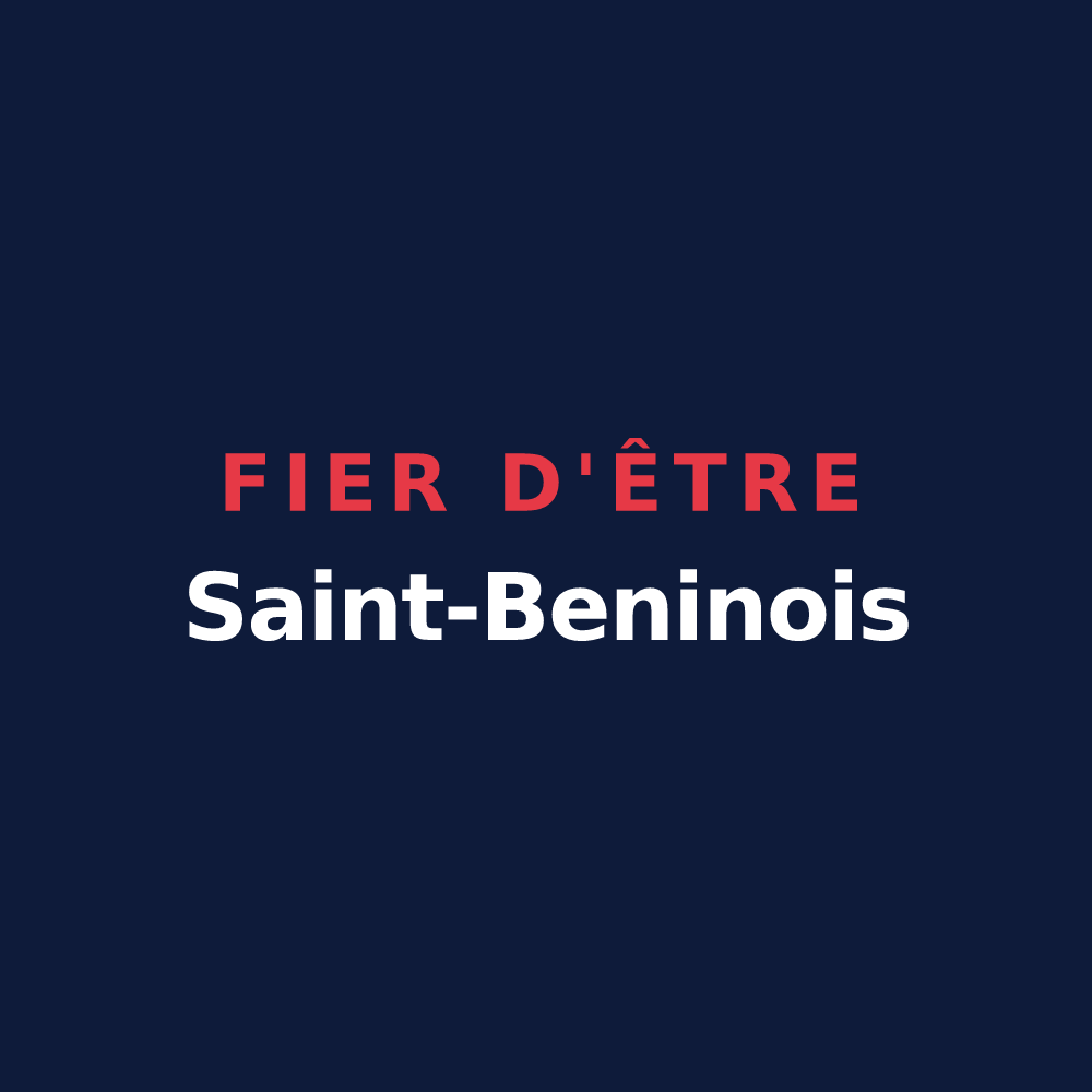 T-shirt « Fier d'être Saint-Beninois » — design pour Saint-Benin