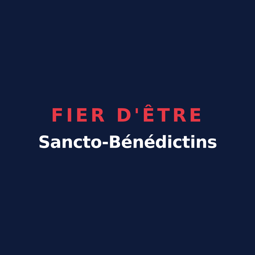 T-shirt « Fier d'être Sancto-Bénédictins » — design pour Saint-Benoît