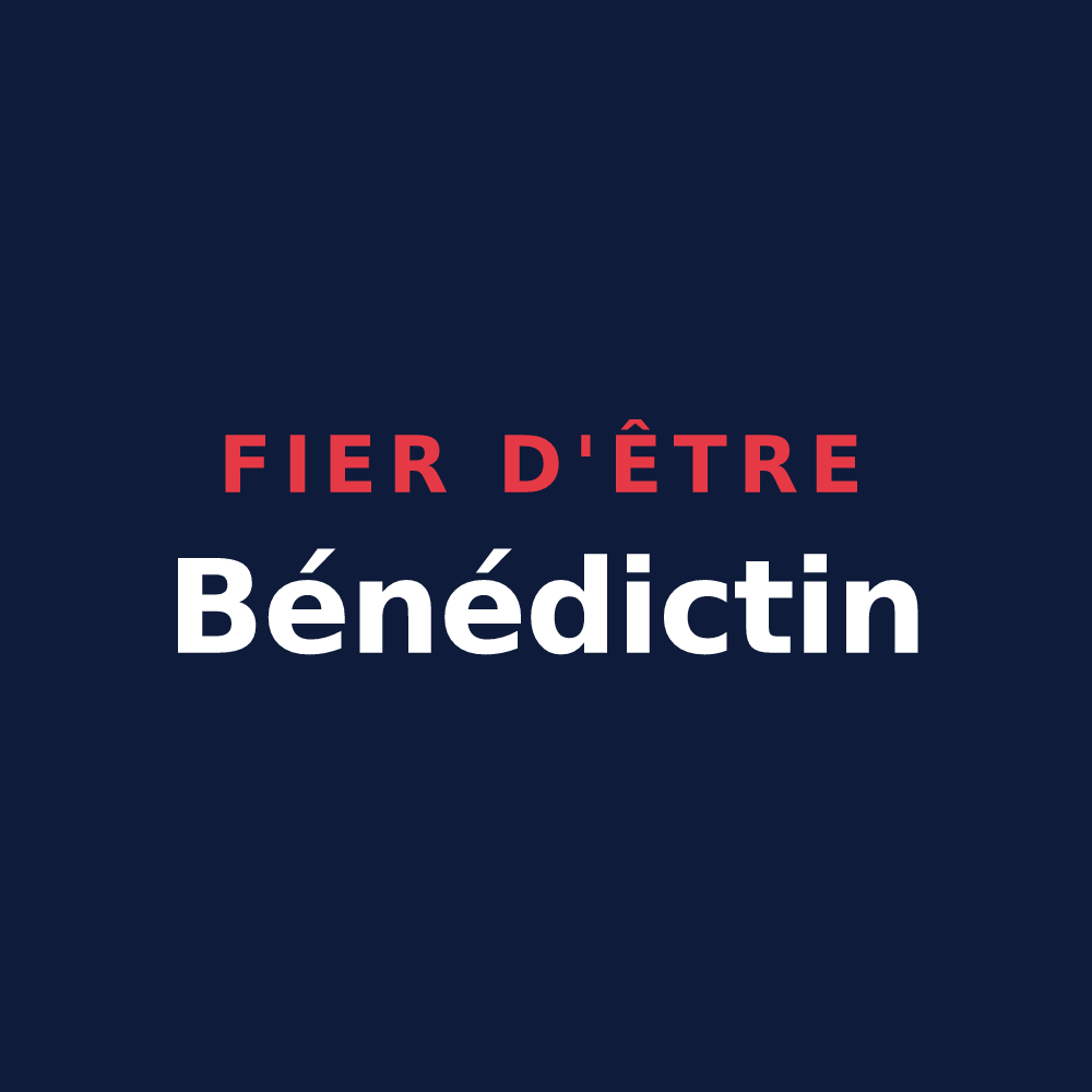 T-shirt « Fier d'être Bénédictin » — design pour Saint-Benoît-des-Ondes