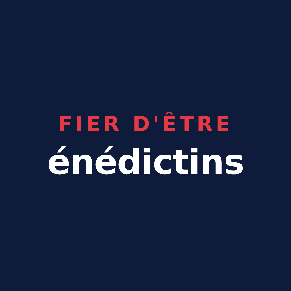T-shirt « Fier d'être énédictins » — design pour Saint-Benoît-sur-Seine