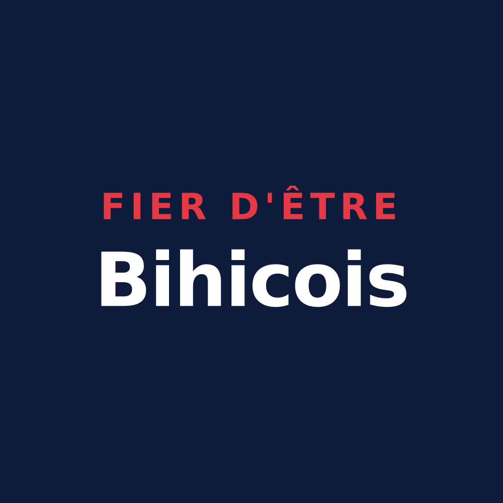 T-shirt « Fier d'être Bihicois » — design pour Saint-Bihy