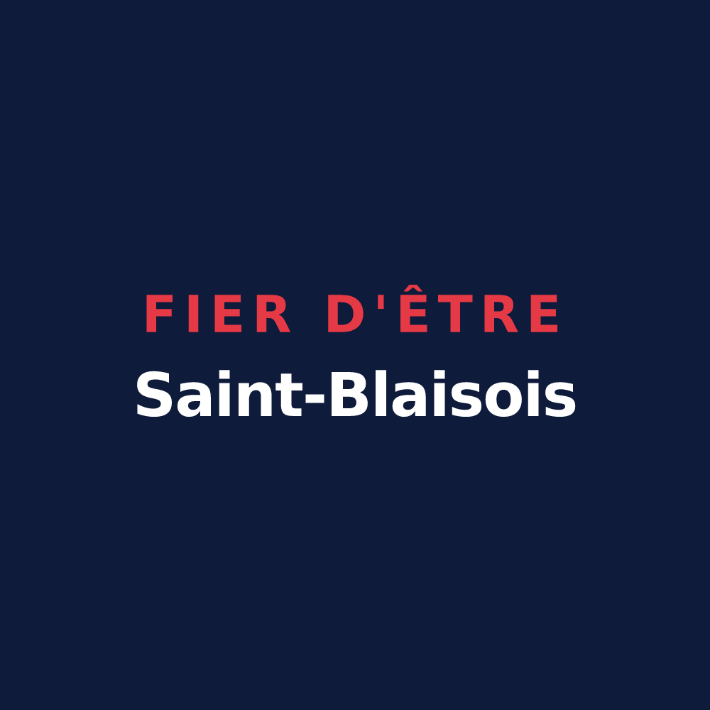T-shirt « Fier d'être Saint-Blaisois » — design pour Saint-Blaise