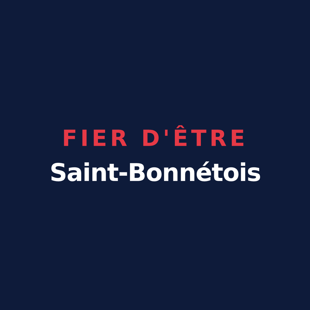 T-shirt « Fier d'être Saint-Bonnétois » — design pour Saint-Bonnet-de-Rochefort
