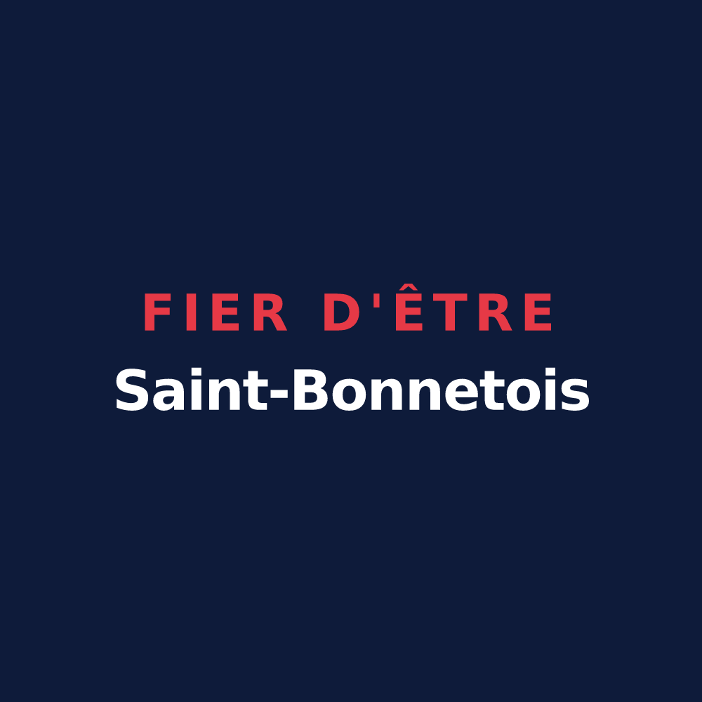 T-shirt « Fier d'être Saint-Bonnetois » — design pour Saint-Bonnet-l'Enfantier