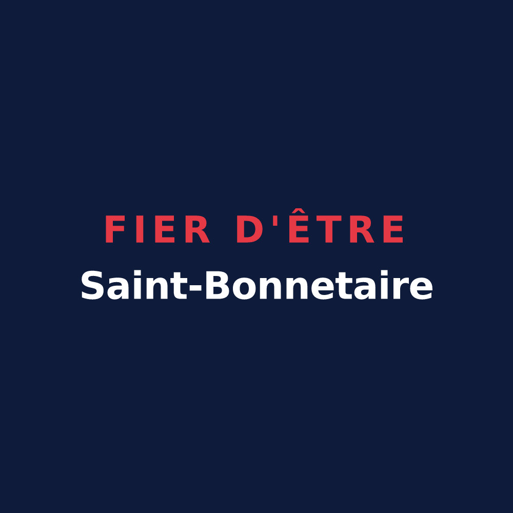 T-shirt « Fier d'être Saint-Bonnetaire » — design pour Saint-Bonnet-les-Oules