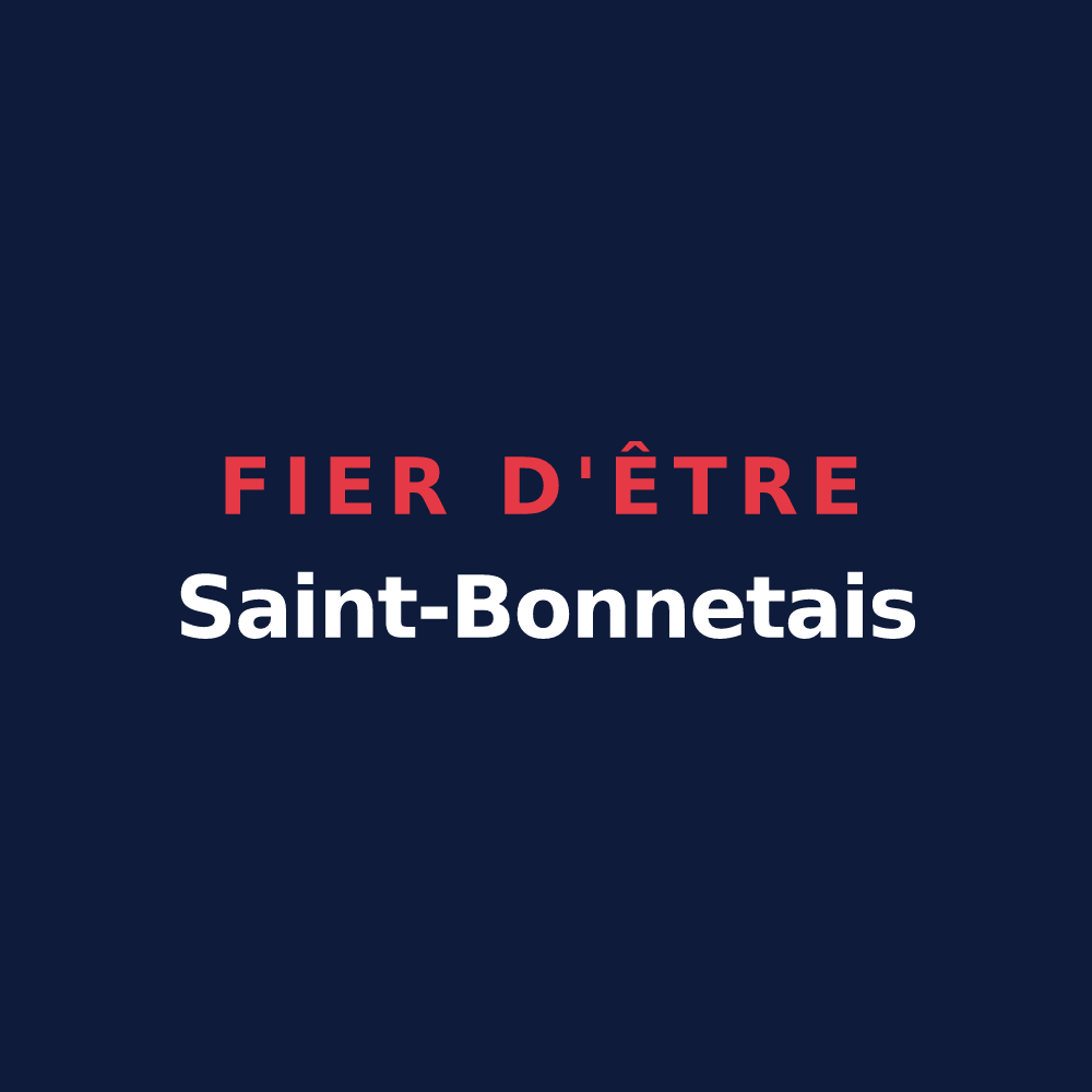 T-shirt « Fier d'être Saint-Bonnetais » — design pour Saint-Bonnet-sur-Gironde