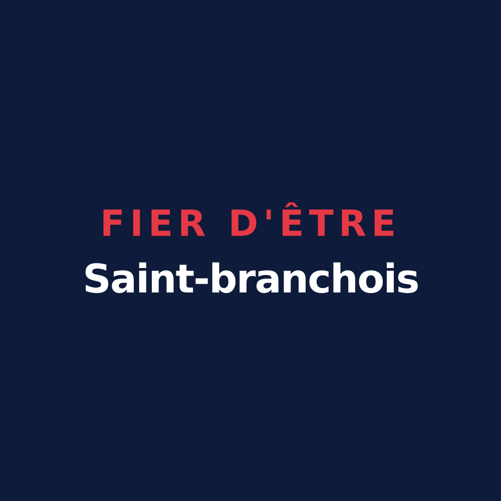 T-shirt « Fier d'être Saint-branchois » — design pour Saint-Branchs