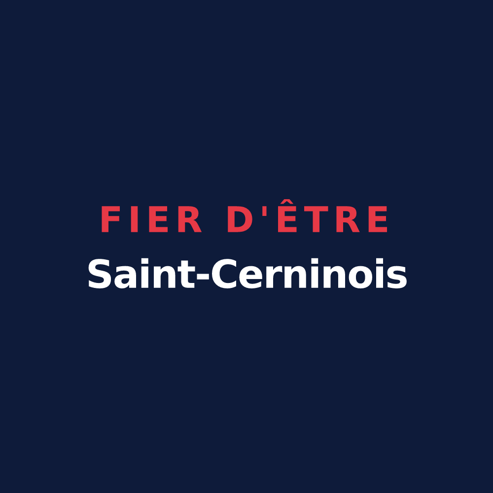 T-shirt « Fier d'être Saint-Cerninois » — design pour Saint-Cernin-de-Larche