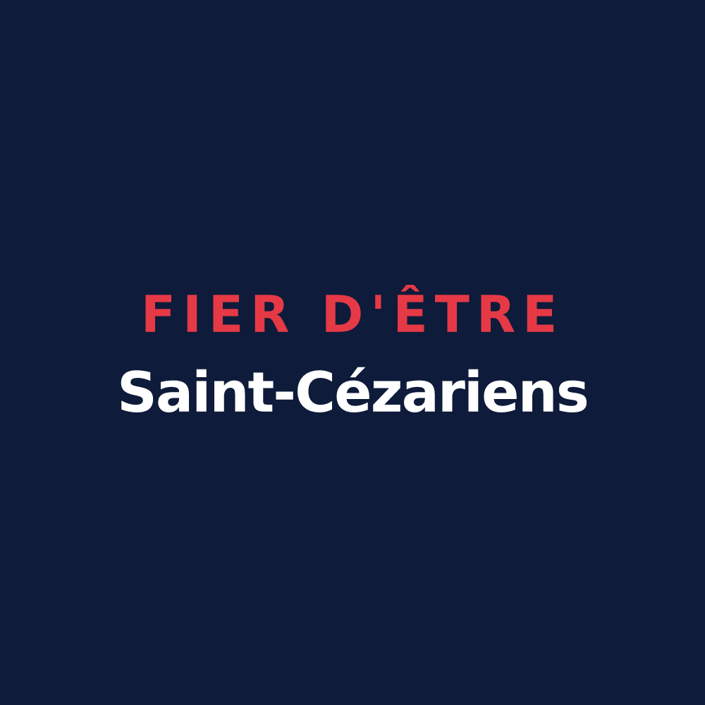 T-shirt « Fier d'être Saint-Cézariens » — design pour Saint-Cézaire-sur-Siagne