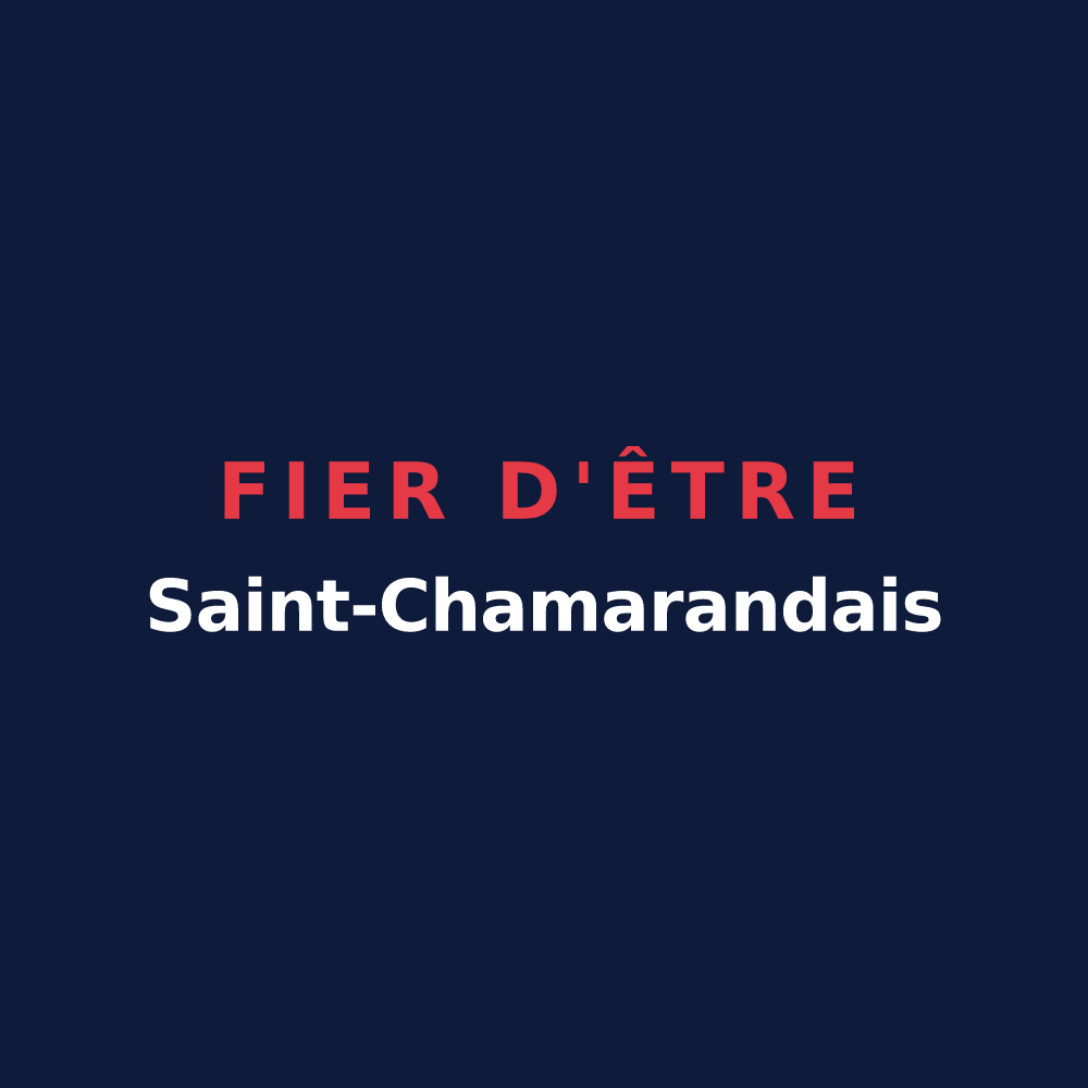 T-shirt « Fier d'être Saint-Chamarandais » — design pour Saint-Chamarand