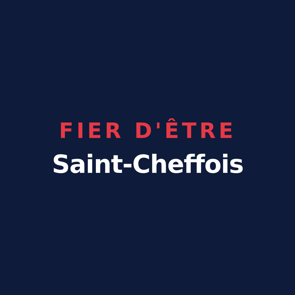 T-shirt « Fier d'être Saint-Cheffois » — design pour Saint-Chef