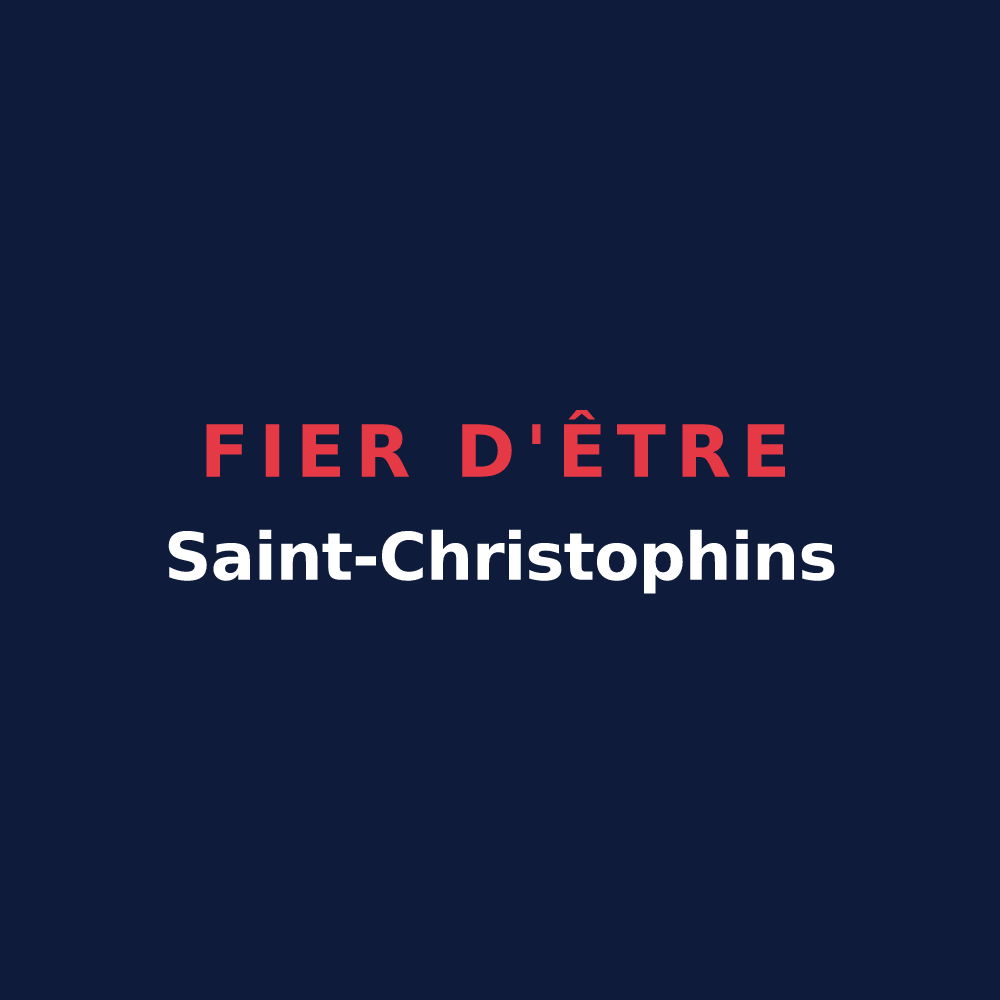 T-shirt « Fier d'être Saint-Christophins » — design pour Saint-Christaud