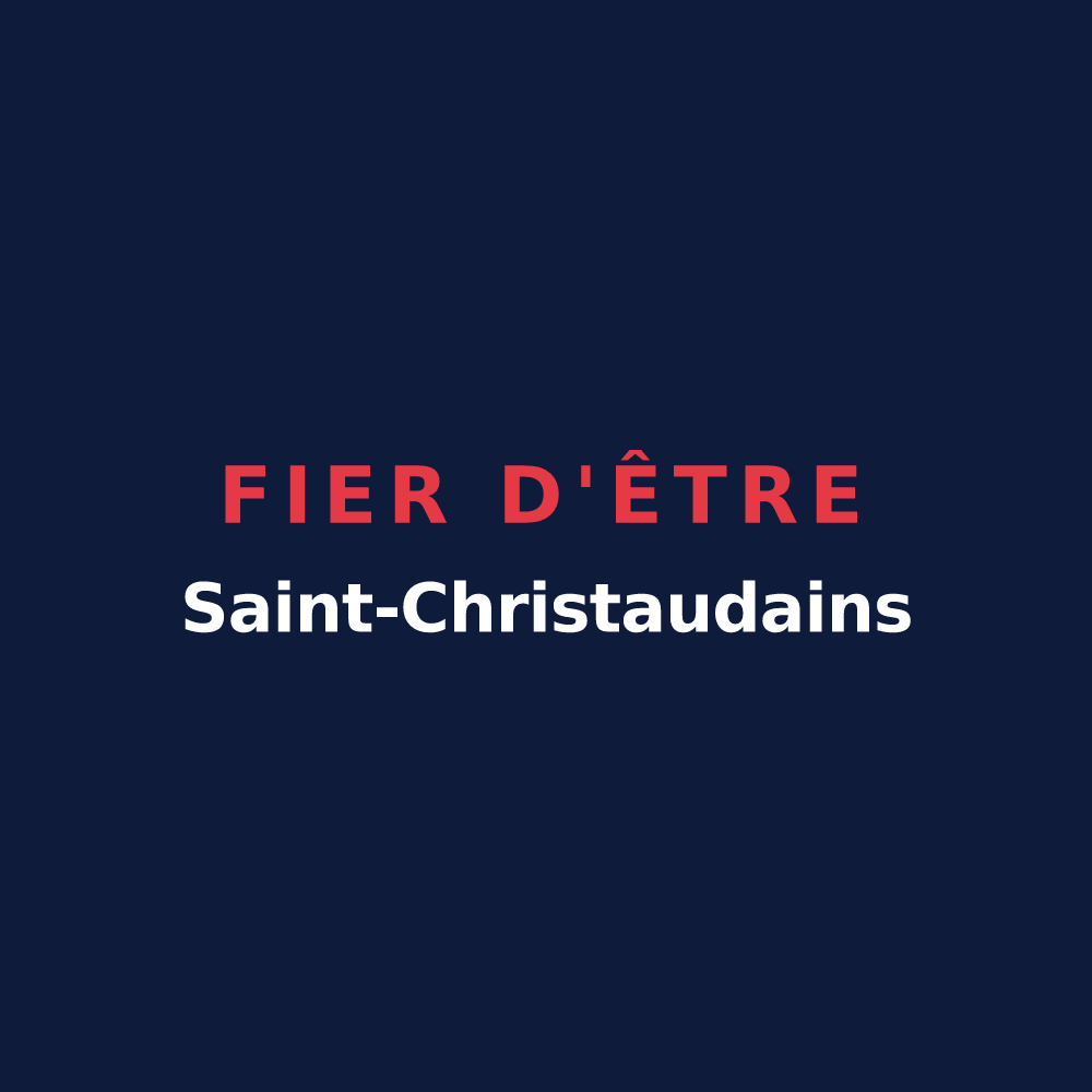 T-shirt « Fier d'être Saint-Christaudains » — design pour Saint-Christaud