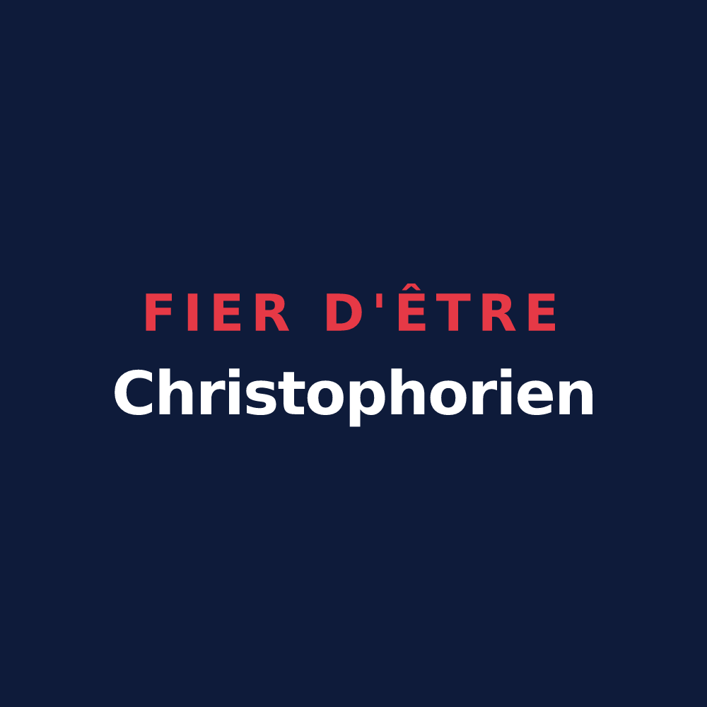 T-shirt « Fier d'être Christophorien » — design pour Saint-Christophe-du-Bois