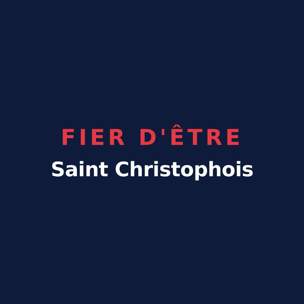 T-shirt « Fier d'être Saint Christophois » — design pour Saint-Christophe-et-le-Laris