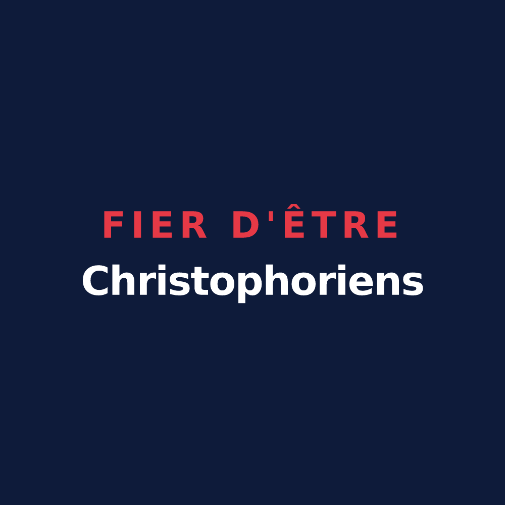 T-shirt « Fier d'être Christophoriens » — design pour Saint-Christophe-sur-le-Nais