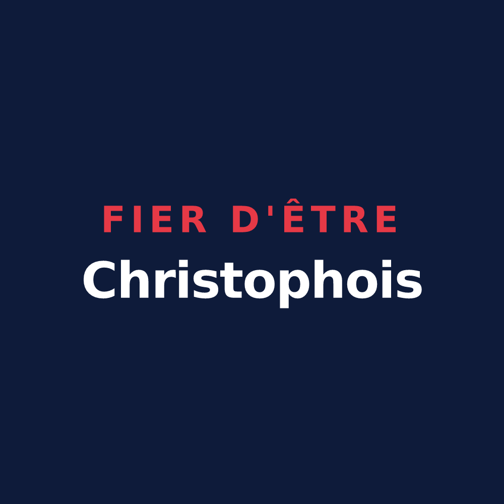 T-shirt « Fier d'être Christophois » — design pour Saint-Christophe