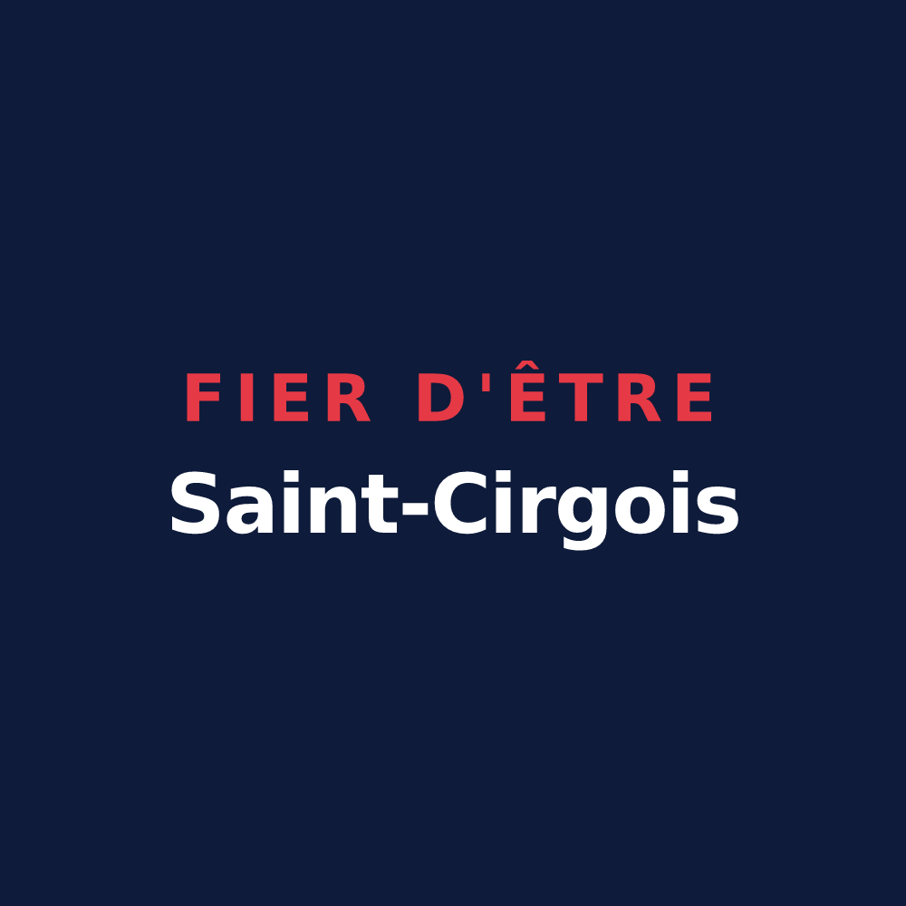 T-shirt « Fier d'être Saint-Cirgois » — design pour Saint-Cirgues-la-Loutre