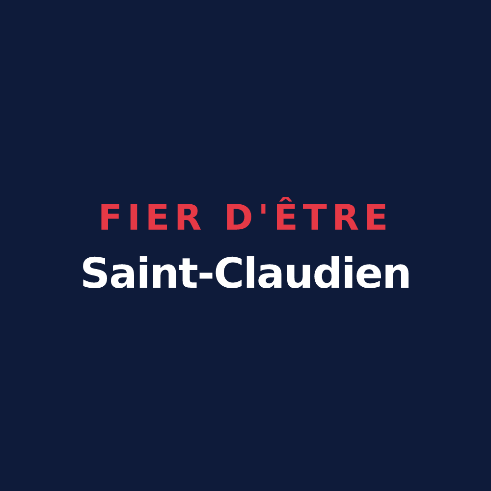 T-shirt « Fier d'être Saint-Claudien » — design pour Saint-Claude