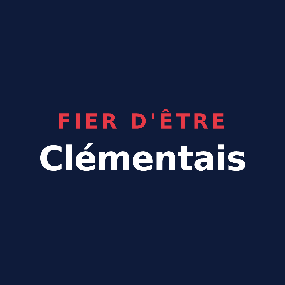 T-shirt « Fier d'être Clémentais » — design pour Saint-Clément-de-la-Place
