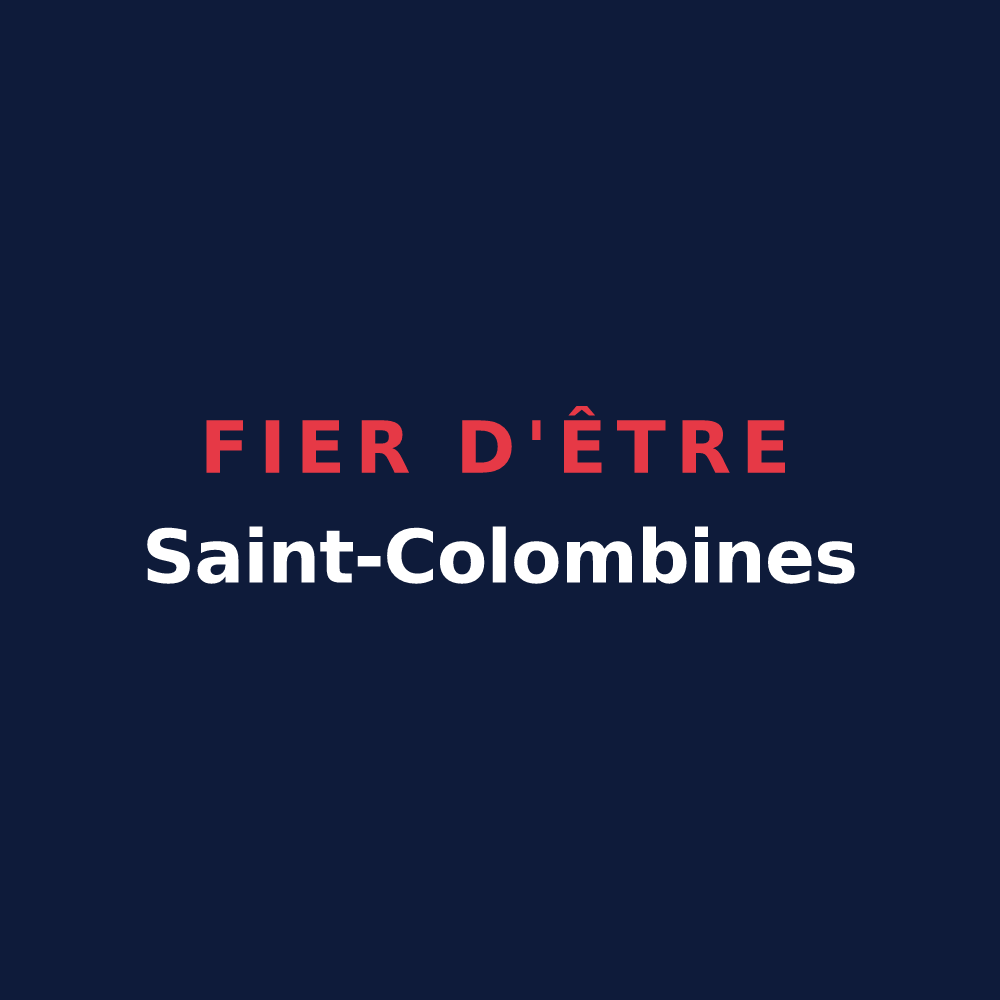 T-shirt « Fier d'être Saint-Colombines » — design pour Saint-Colomb-de-Lauzun