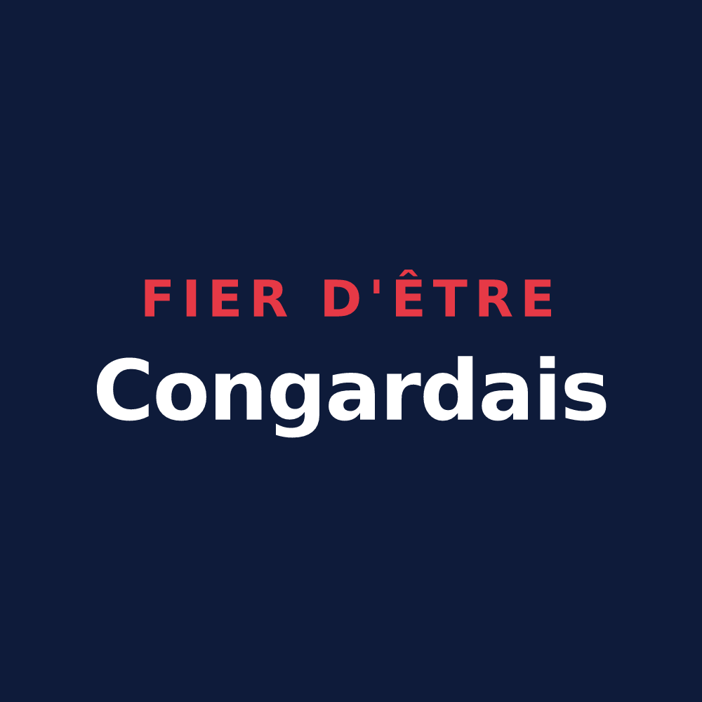 T-shirt « Fier d'être Congardais » — design pour Saint-Congard