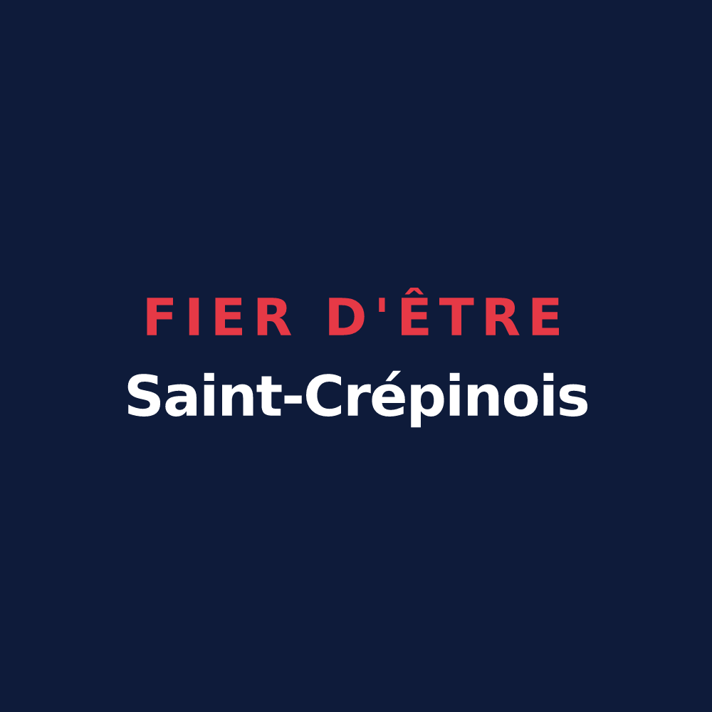 T-shirt « Fier d'être Saint-Crépinois » — design pour Saint-Crépin-aux-Bois