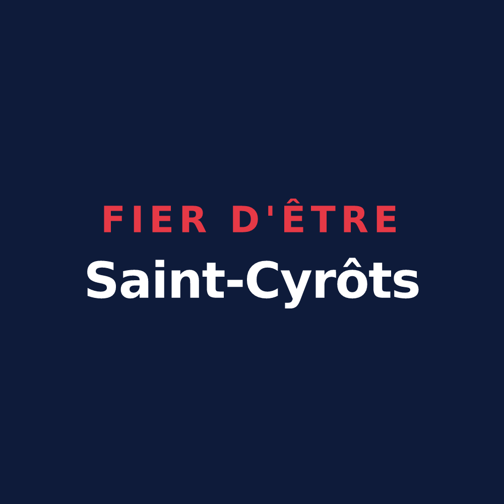 T-shirt « Fier d'être Saint-Cyrôts » — design pour Saint-Cyr-au-Mont-d'Or