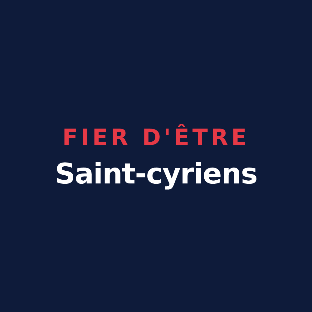 T-shirt « Fier d'être Saint-cyriens » — design pour Saint-Cyr-de-Favières