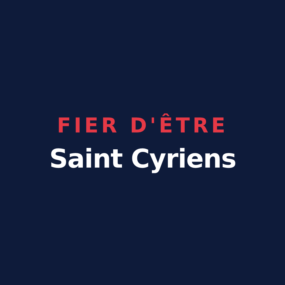 T-shirt « Fier d'être Saint Cyriens » — design pour Saint-Cyr-de-Salerne