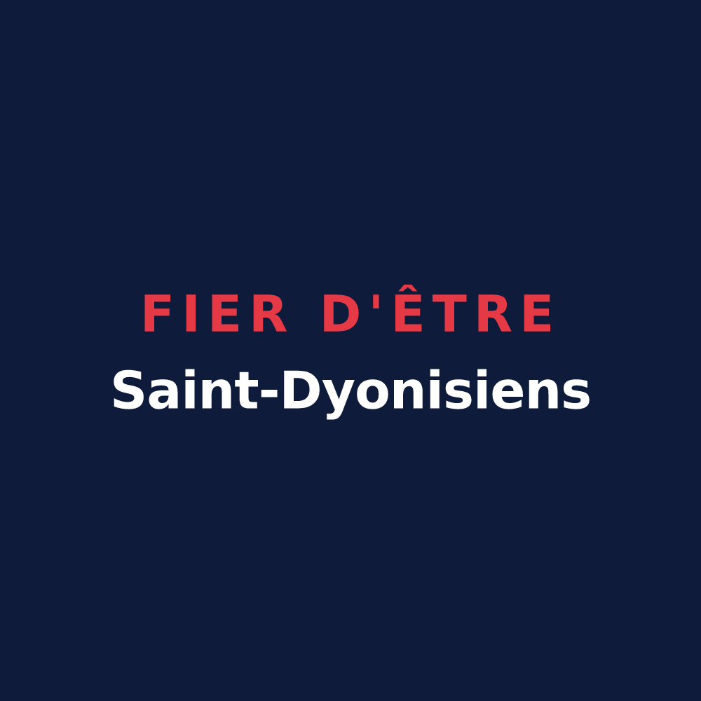 T-shirt « Fier d'être Saint-Dyonisiens » — design pour Saint-Denis-sur-Scie