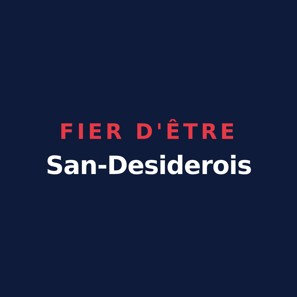 T-shirt « Fier d'être San-Desiderois » — design pour Saint-Didier