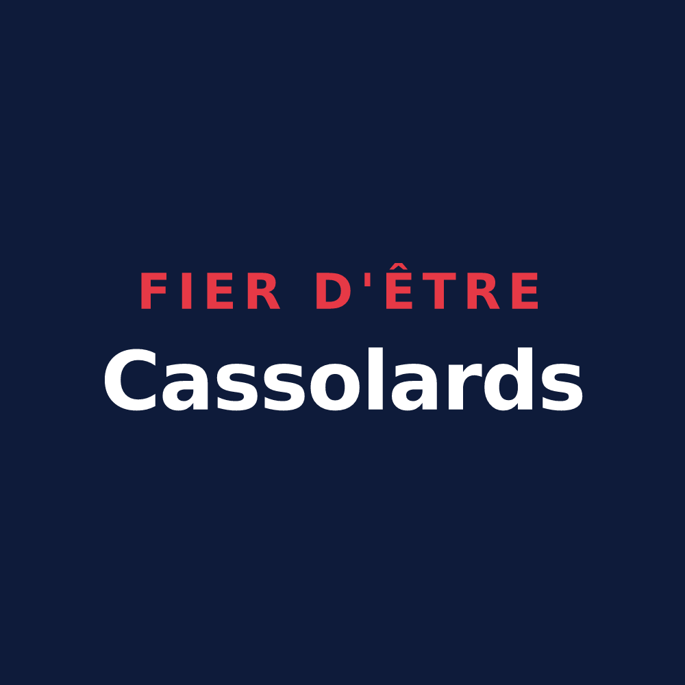 T-shirt « Fier d'être Cassolards » — design pour Saint-Didier-de-la-Tour