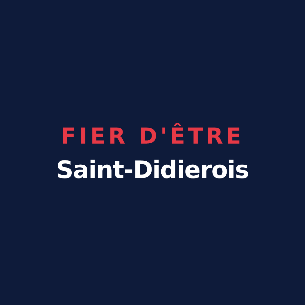 T-shirt « Fier d'être Saint-Didierois » — design pour Saint-Didier