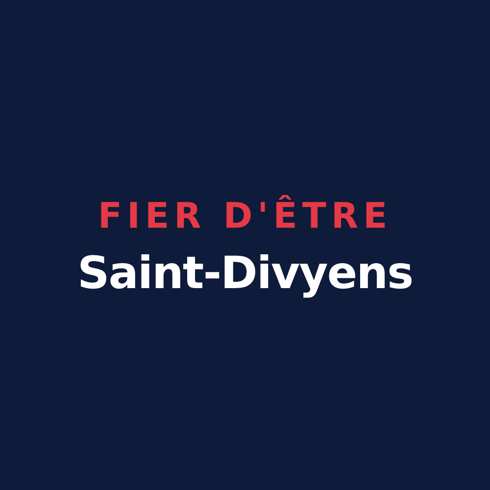 T-shirt « Fier d'être Saint-Divyens » — design pour Saint-Divy