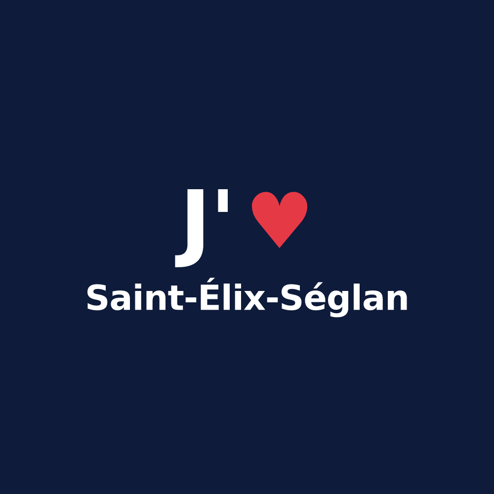 T-shirt personnalisé Saint-Élix-Séglan — design J'aime Saint-Élix-Séglan