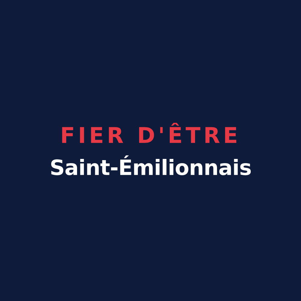 T-shirt « Fier d'être Saint-Émilionnais » — design pour Saint-Émilion