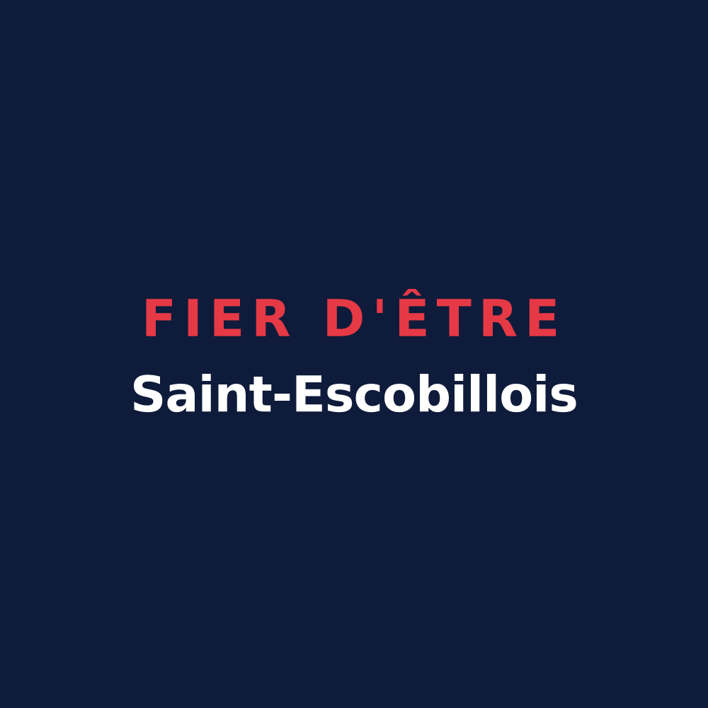 T-shirt « Fier d'être Saint-Escobillois » — design pour Saint-Escobille