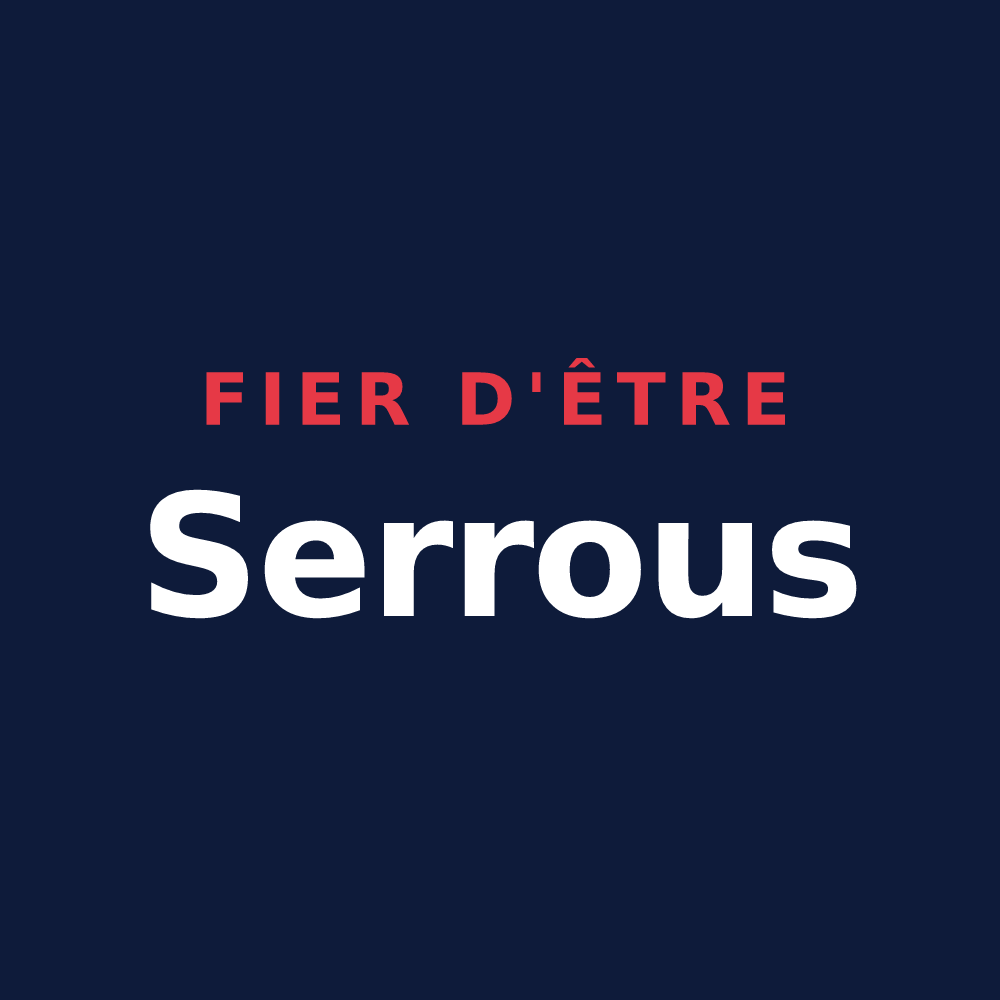 T-shirt « Fier d'être Serrous » — design pour Saint-Étienne-de-Serre