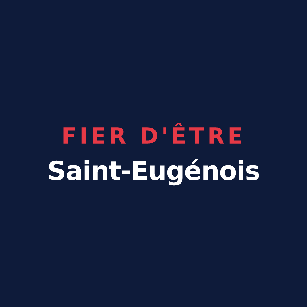 T-shirt « Fier d'être Saint-Eugénois » — design pour Saint-Eugène